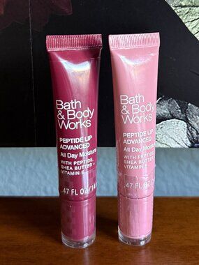 NEW 2-Pc Black Cherry and Bare Blush Peptide Lip Advanced